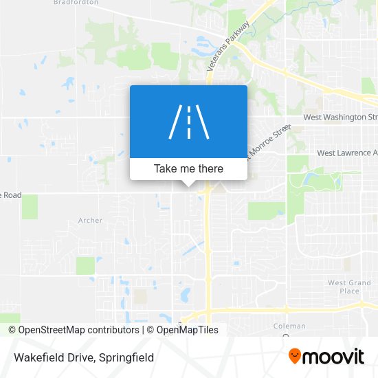 Wakefield Drive map