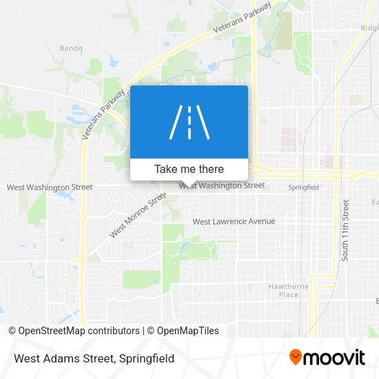 Mapa de West Adams Street