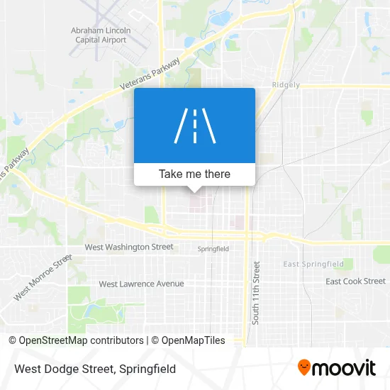 West Dodge Street map