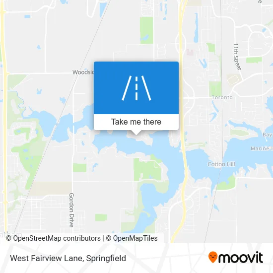 West Fairview Lane map