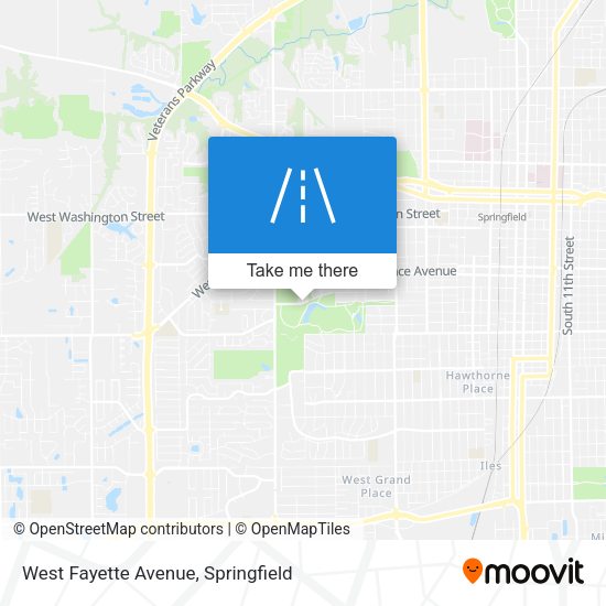 Mapa de West Fayette Avenue