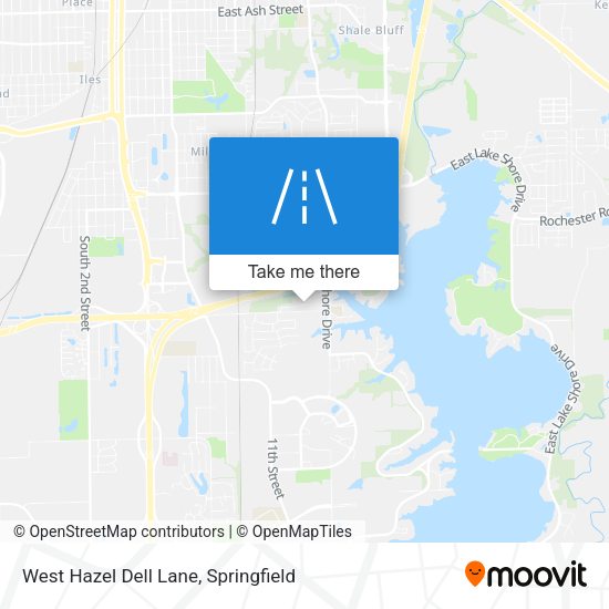 West Hazel Dell Lane map
