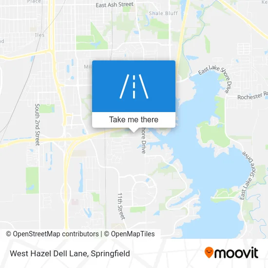 West Hazel Dell Lane map