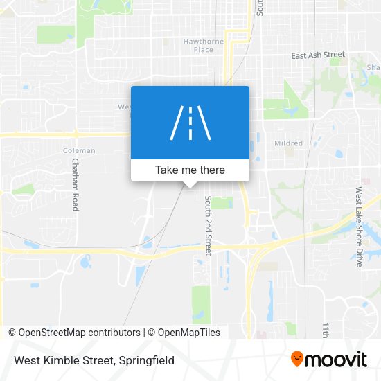 West Kimble Street map