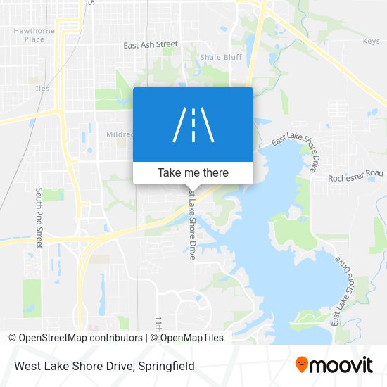 West Lake Shore Drive map