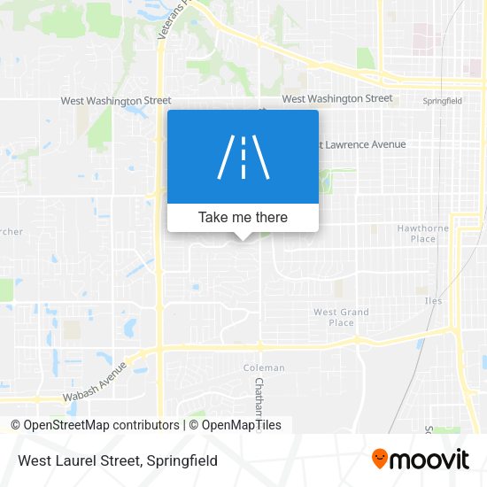 West Laurel Street map