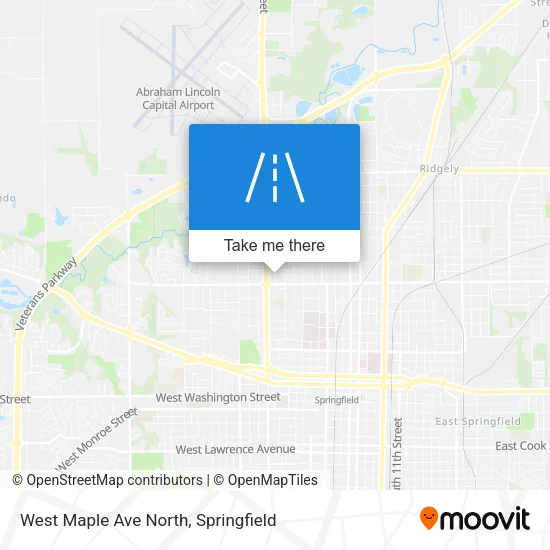West Maple Ave North map