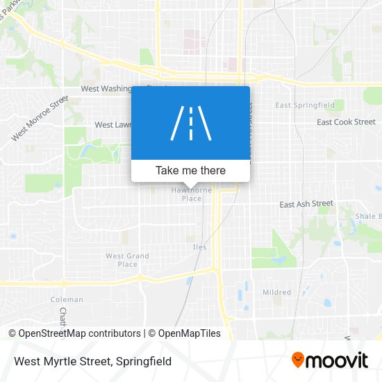 West Myrtle Street map