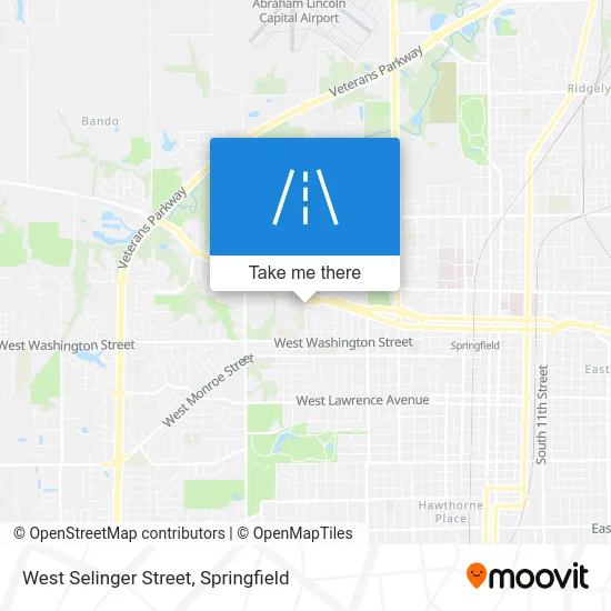 West Selinger Street map
