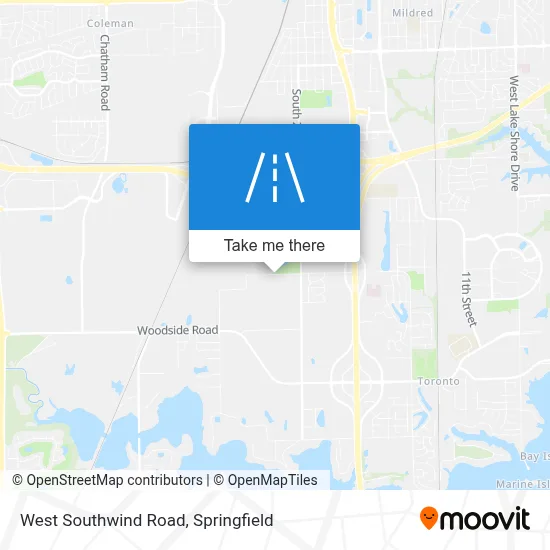 West Southwind Road map