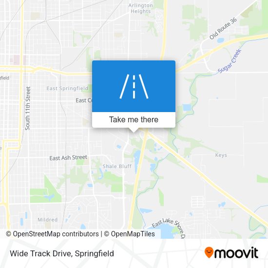 Wide Track Drive map