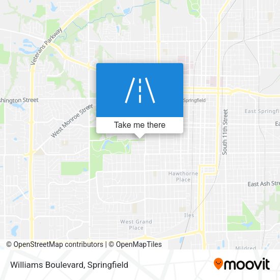 Williams Boulevard map