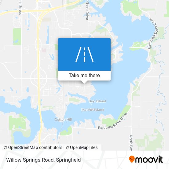 Willow Springs Road map