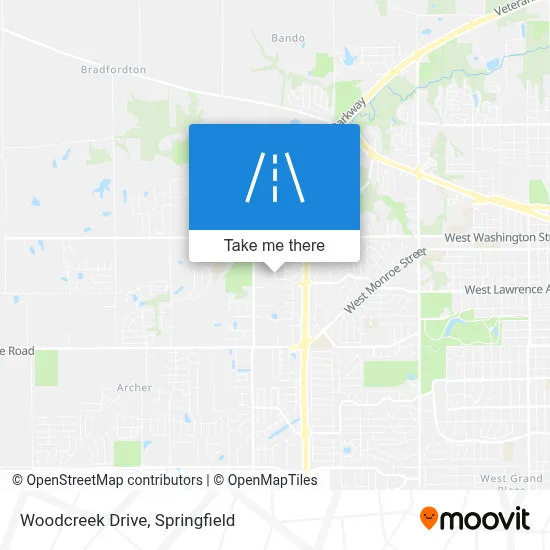 Woodcreek Drive map