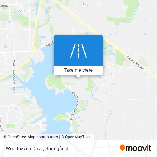 Woodhaven Drive map