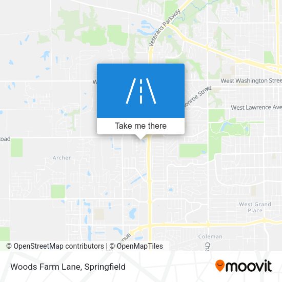 Woods Farm Lane map