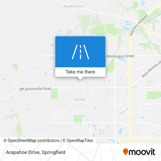 Arapahoe Drive map