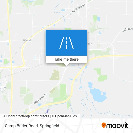 Camp Butler Road map