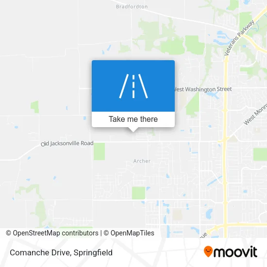 Comanche Drive map
