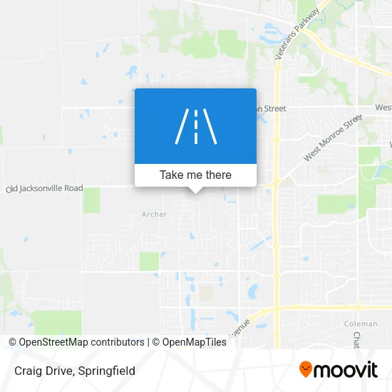 Craig Drive map