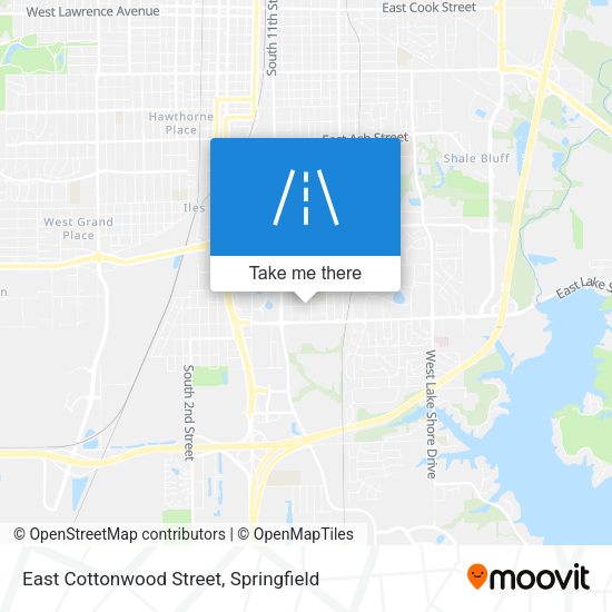 East Cottonwood Street map