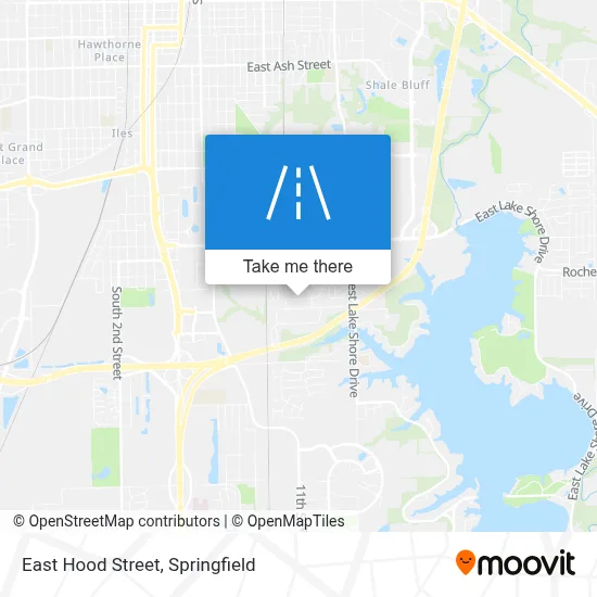 East Hood Street map