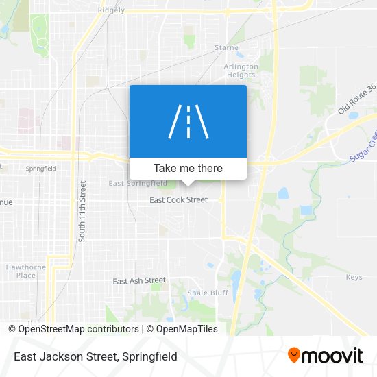 East Jackson Street map