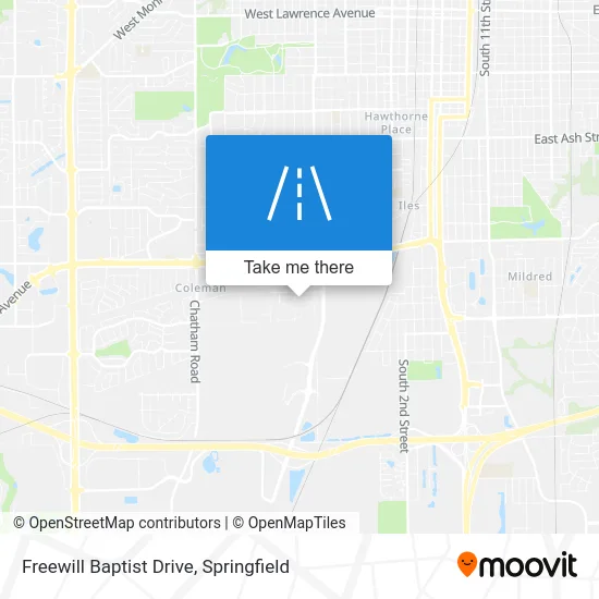 Freewill Baptist Drive map