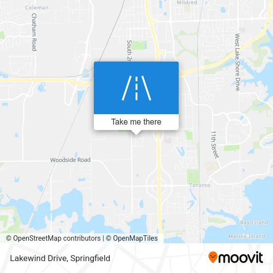 Lakewind Drive map