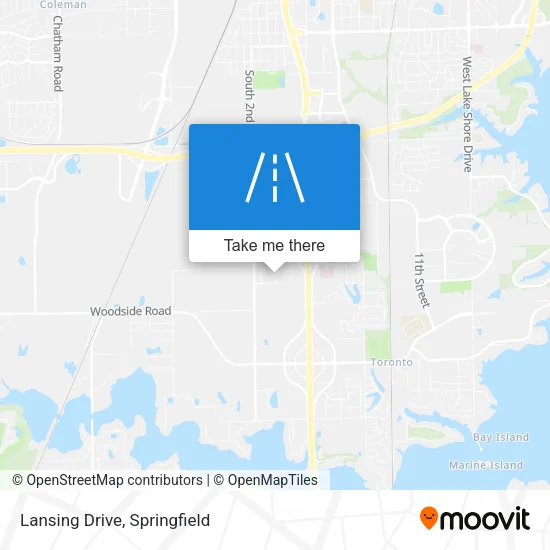 Lansing Drive map