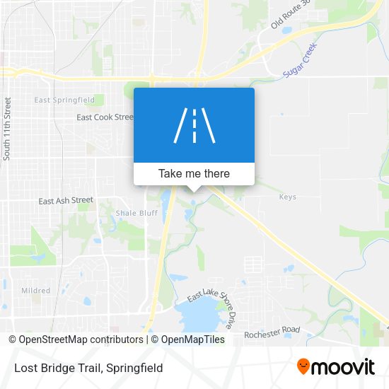Lost Bridge Trail map