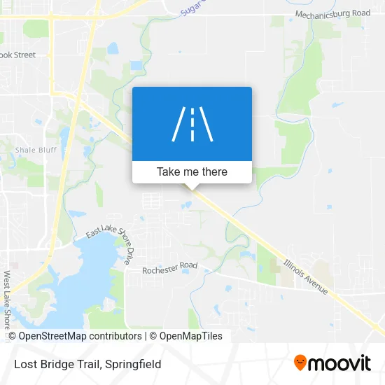 Lost Bridge Trail map