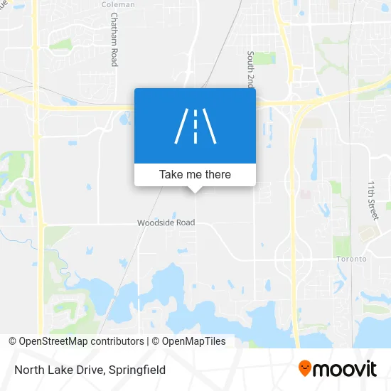 North Lake Drive map