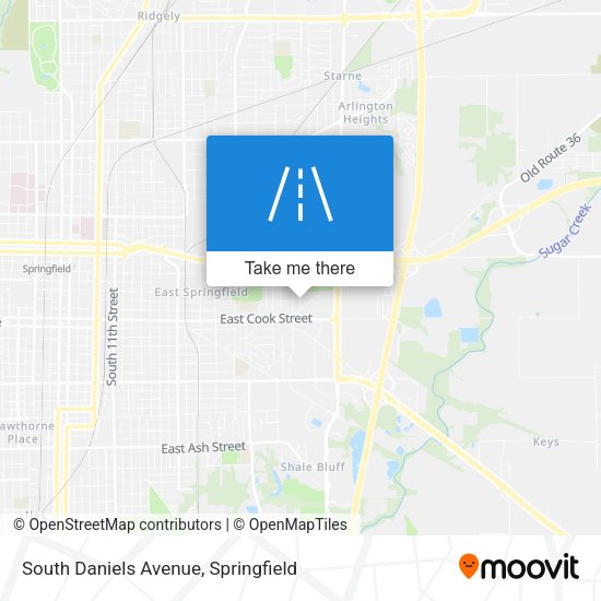 South Daniels Avenue map