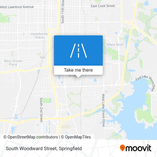 Mapa de South Woodward Street