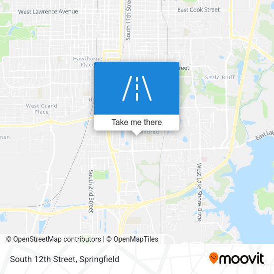 South 12th Street map