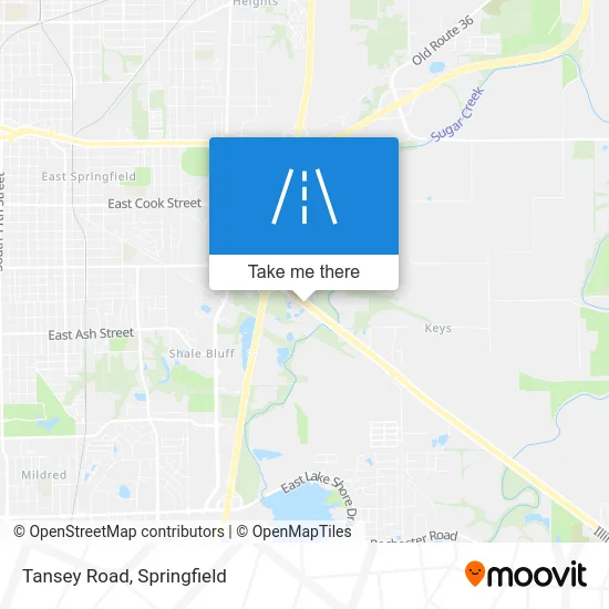Tansey Road map