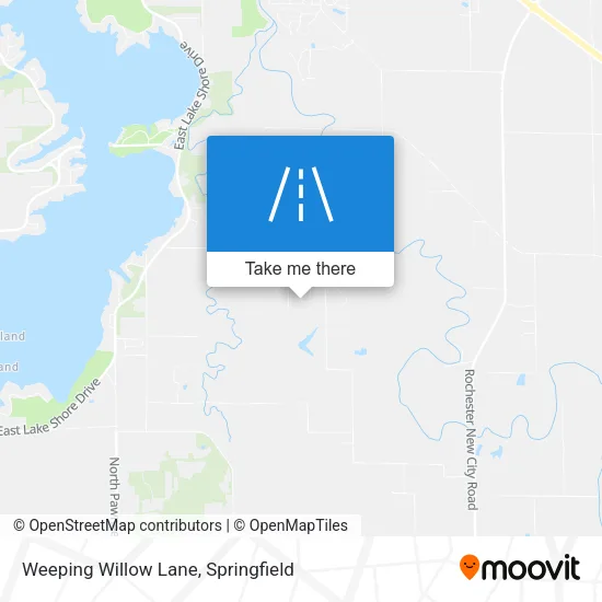 Weeping Willow Lane map