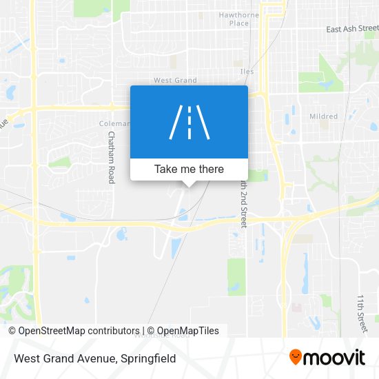 West Grand Avenue map