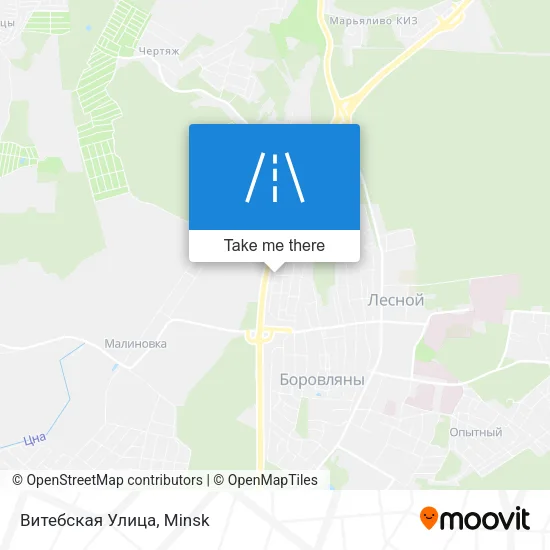 Витебская Улица map