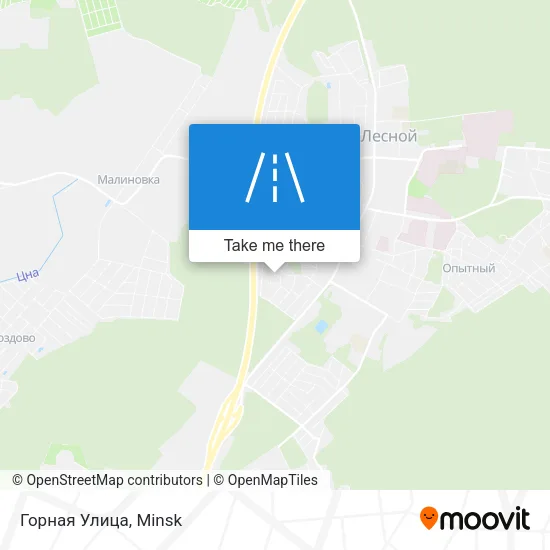 Горная Улица map