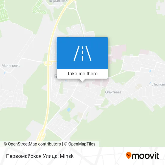 Первомайская Улица map