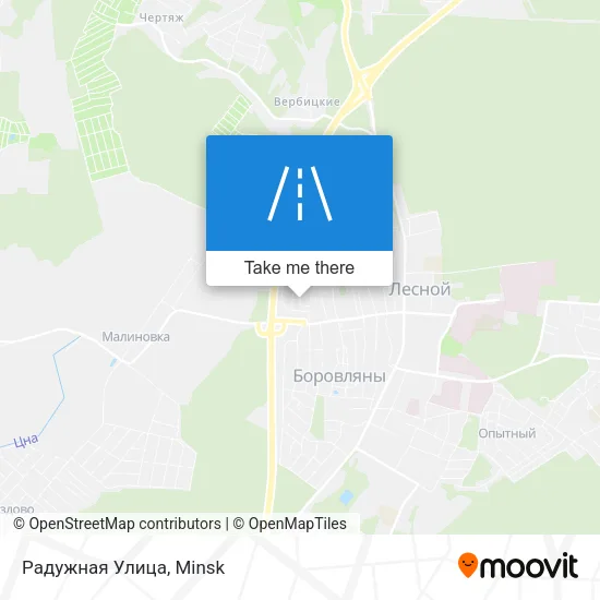 Радужная Улица map