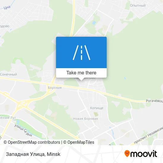 Западная Улица map