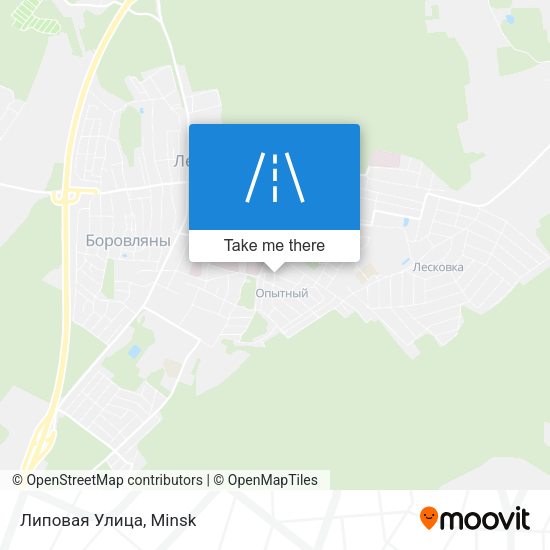 Липовая Улица map