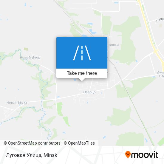 Луговая Улица map