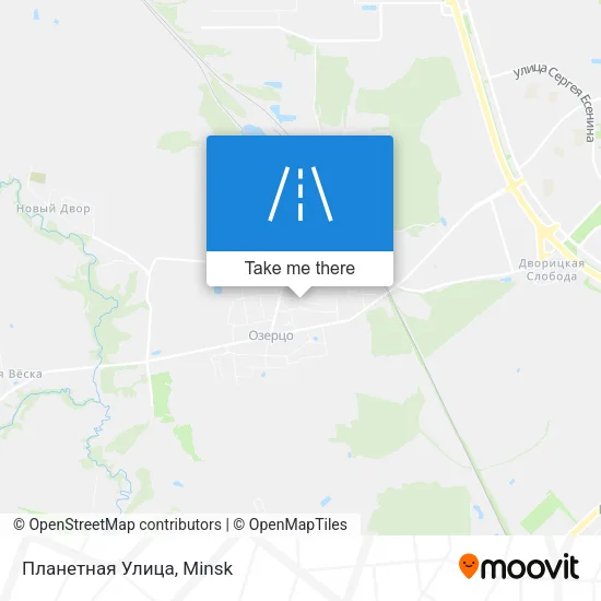 Планетная Улица map