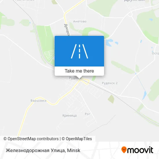 Железнодорожная Улица map