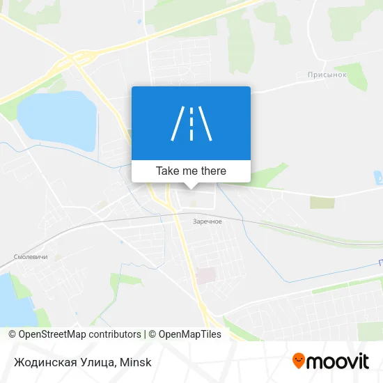 Жодинская Улица map