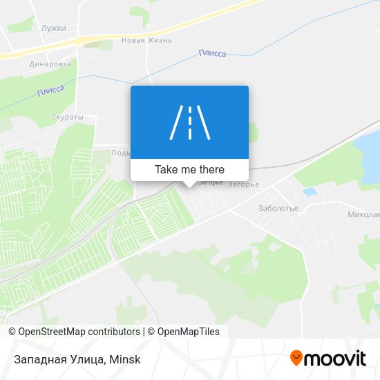 Западная Улица map